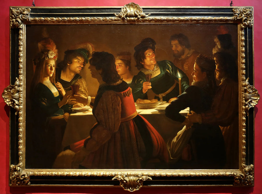 อาหารค่ำพร้อมงานแต่งงาน - Gerrit van Honthorst