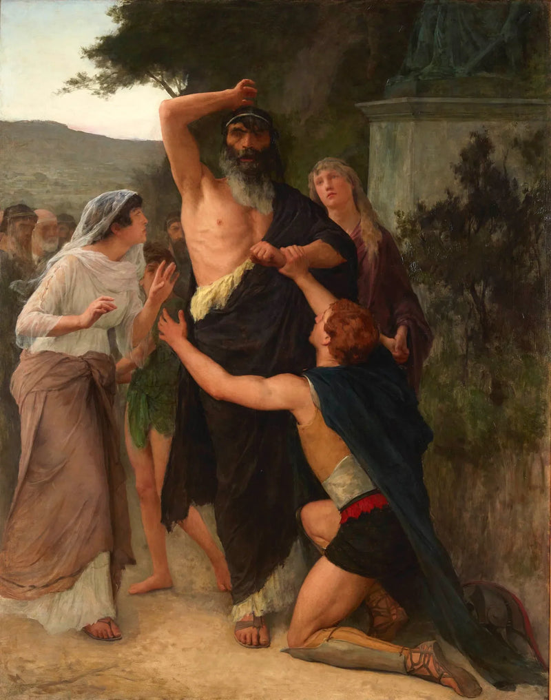 Œdipe maudit fils fils Polynice - Émile Friant