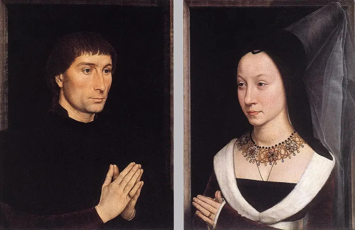Diptyque de Tommaso Portinari et de sa femme - Hans Memling image 1 reproduction de peinture à l’huile
