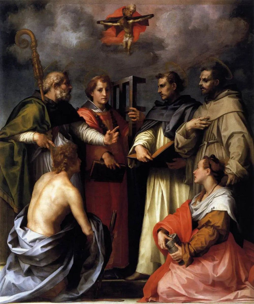 Dispute sur la Trinité - Andrea del Sarto - Alpha Reproduction