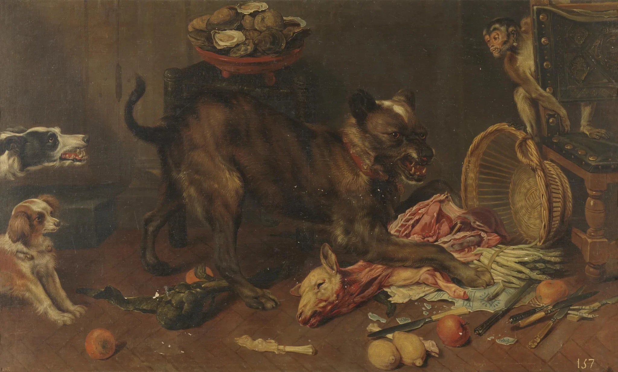 Dog with its Prey - Frans Snyders image 1 reproduction d’œuvre d’art à l’huile