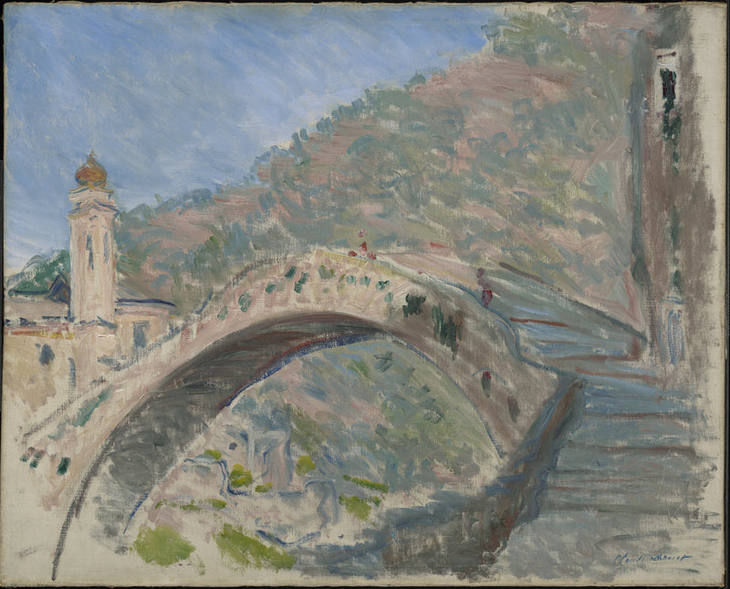 Dolceacqua สะพานเก่าเหนือ Nervia W884 - Claude Monet