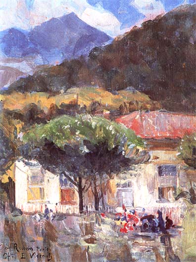 Domingo no Solar de Teresópolis - Eliseu Visconti image 1 tableau peint à l’huile sur toile