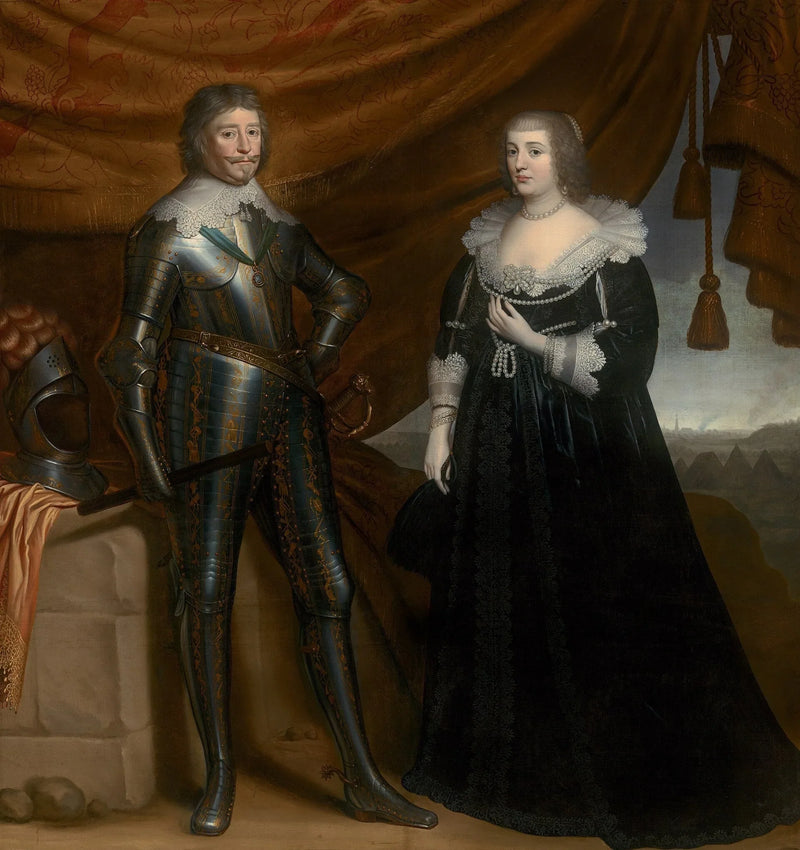 ภาพเหมือนคู่ของ Frederik Hendrik (1584-1647) และ Amalia de Solms-Braunfels (1602-1675) - Gerrit van Honthorst