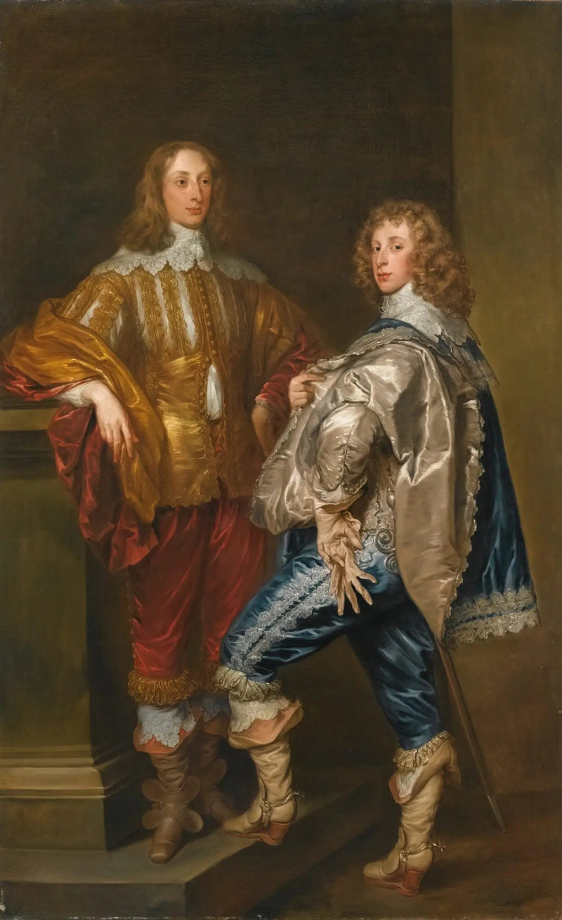 ภาพเหมือนคู่ของ Lord John Stewart (1621-1644) และ Lord Bernard Stewart, อัครเสนาบดีแห่ง Lichfield (1623-1645) - Antoine van Dyck