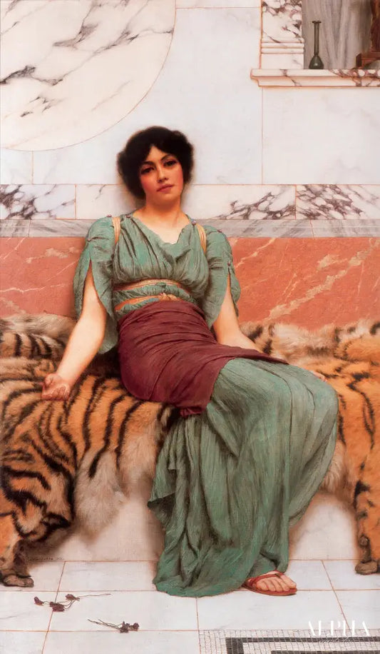 Doux rêves - John William Godward - Reproductions de tableaux et peintures haut de gamme