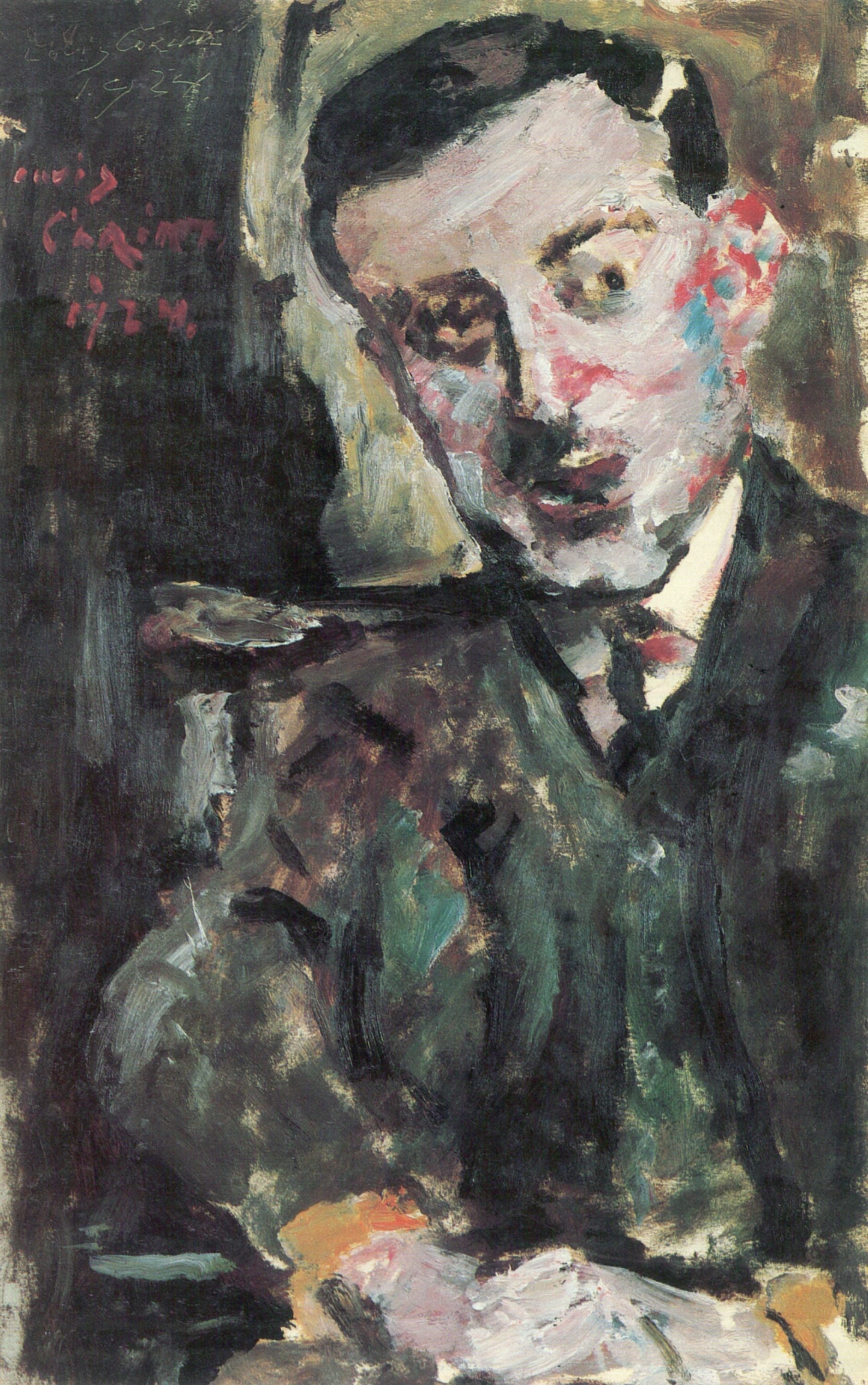 Dr. Arthur Rosin im Stuhl - Lovis Corinth image 1 reproduction artisanale de tableau