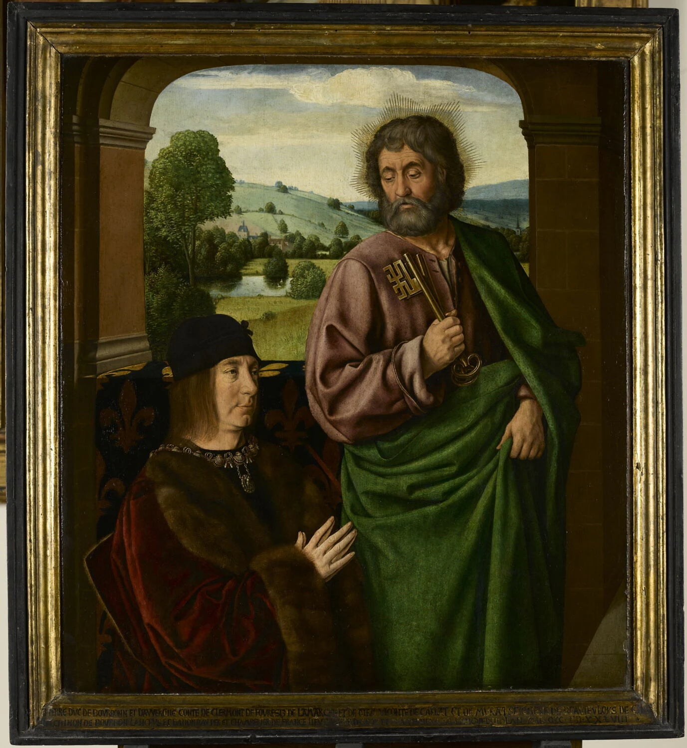 Le duc Pierre II de Bourbon (1439-1503), présenté par saint Pierre - Jean Hey