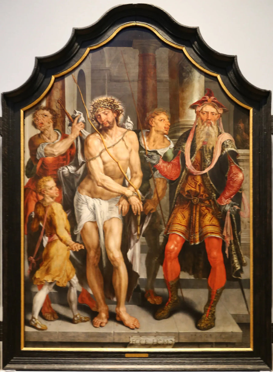 Ecce Homo (panneau central) - Maarten van Heemskerck image 1 reproduction de peinture à l’huile