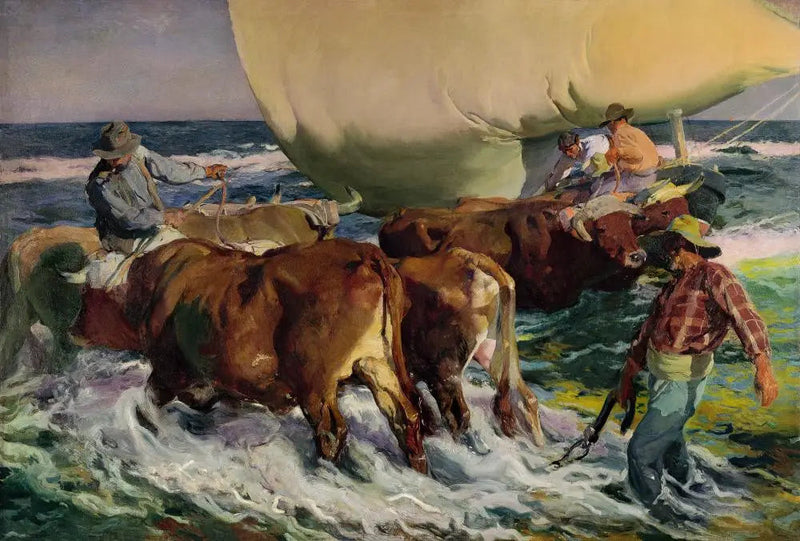 การเกยตื้นของเรือ (แสงของบ่าย) - Joaquín Sorolla