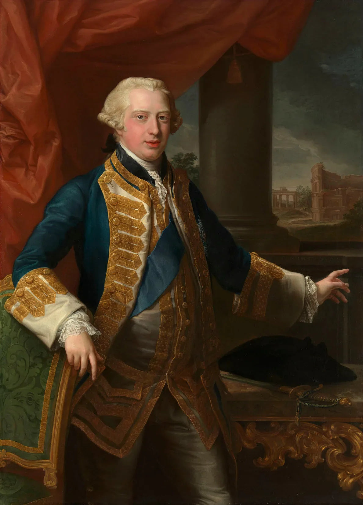 Édouard, duc d'York (1739-1767) - Pompeo Batoni image 1 tableau peint à l’huile sur toile