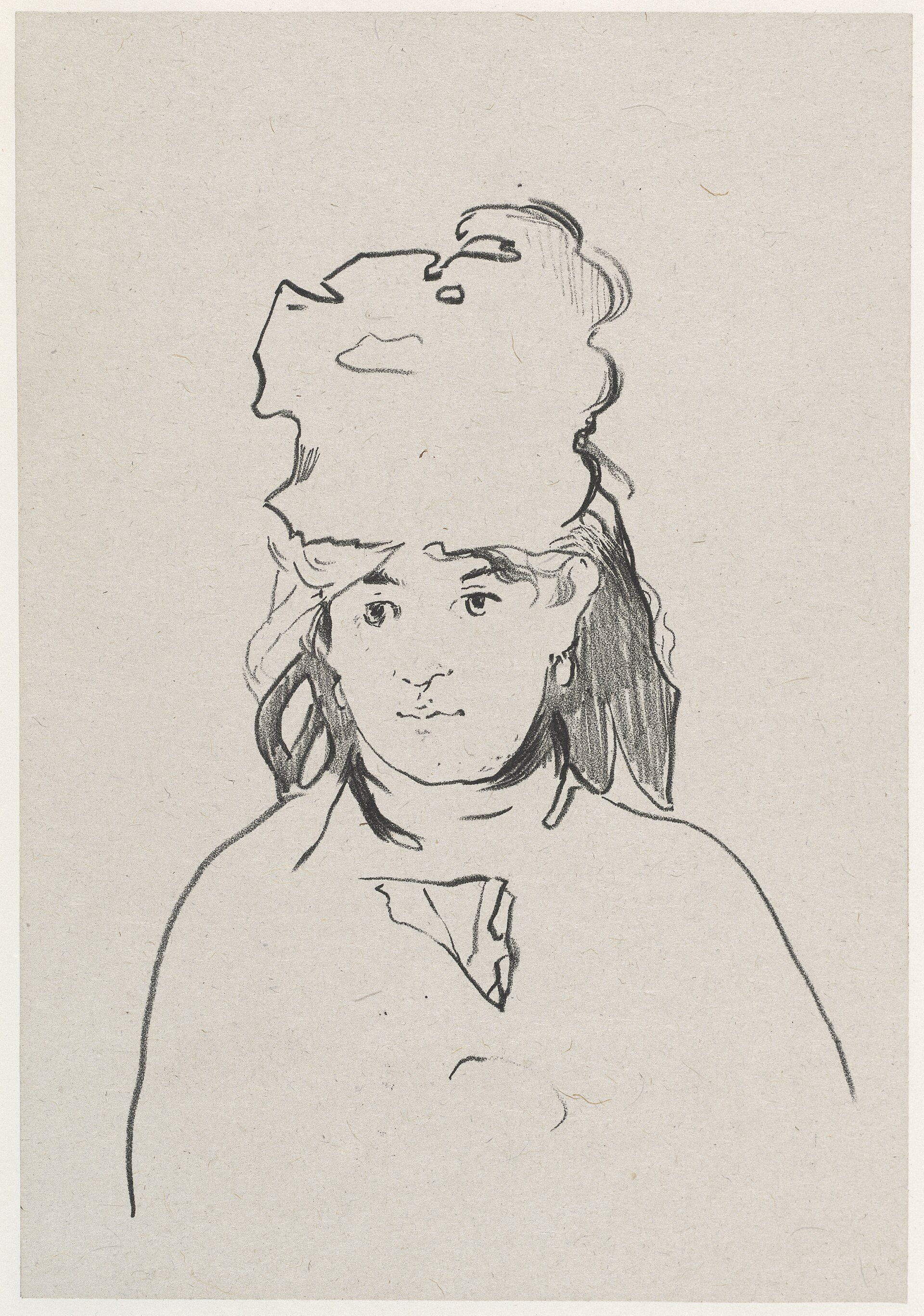 Berthe Morisot au chapeau noir - Édouard Manet