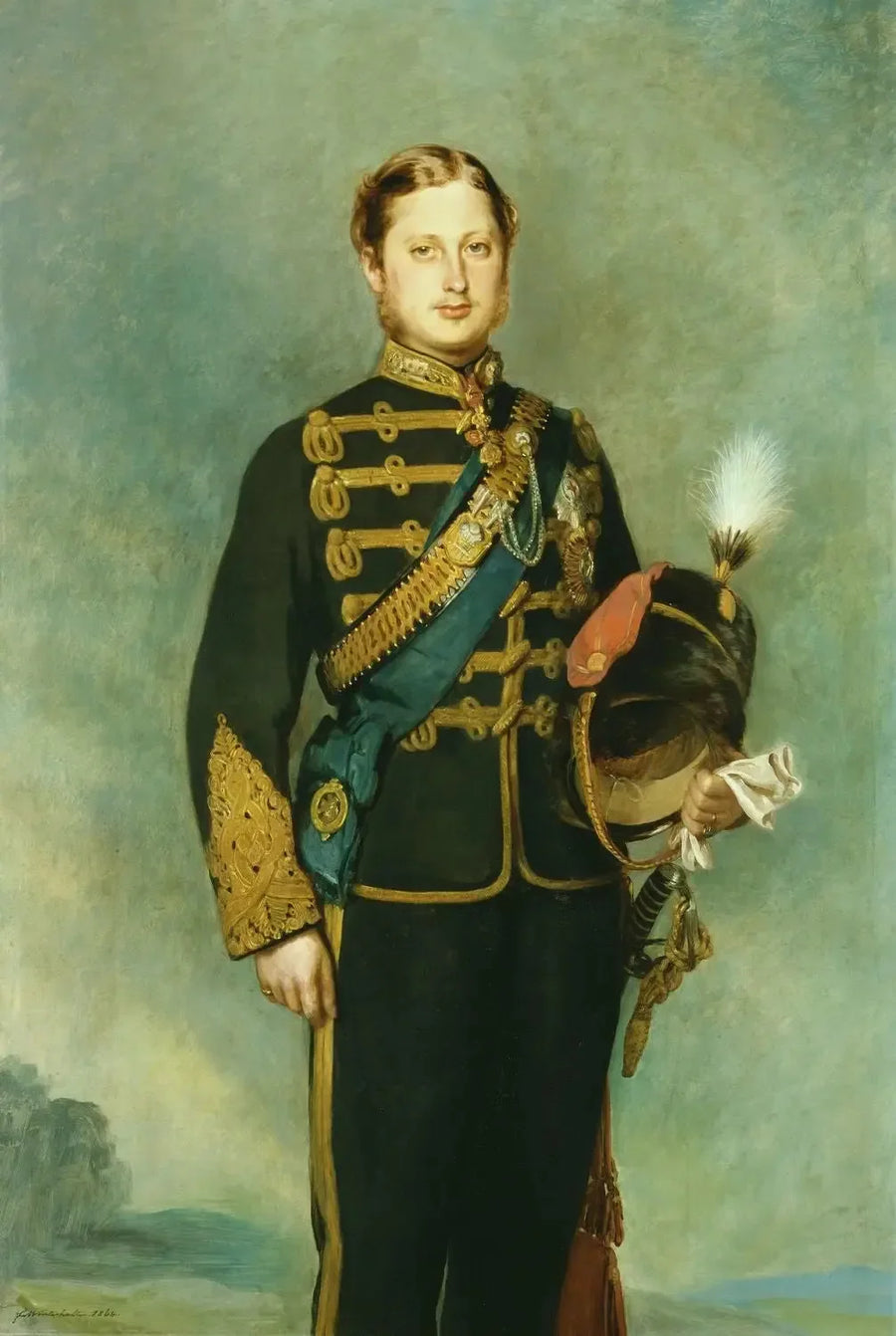 เอ็ดเวิร์ดที่เจ็ด (1841-1910) ขณะเป็นเจ้าชายแห่งเวลส์ - ฟรานซ์ คเซเวอร์ วินเทอร์ฮัลเทอร์