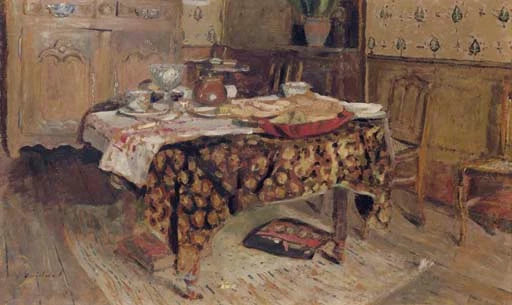 La Table mise, rue Truffaut - Édouard Vuillard