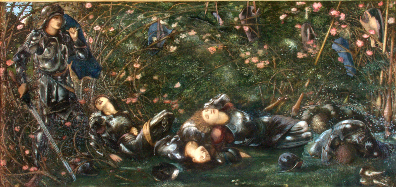 Le Prince entre dans le bois de ronces, petite version - Edward Burne-Jones