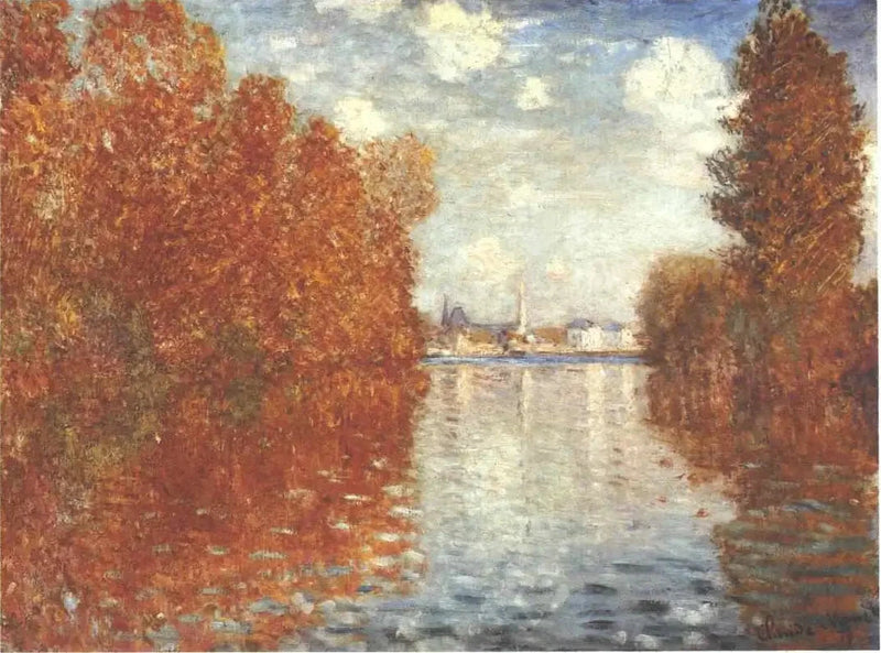 เอฟเฟกต์ฤดูใบไม้ร่วงใน Argenteuil W290 - Claude Monet