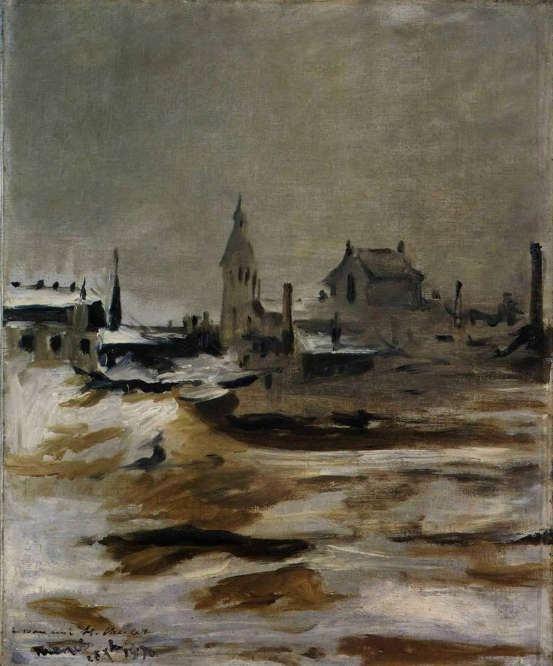 ผลกระทบของหิมะที่ Petit-Montrouge - Édouard Manet