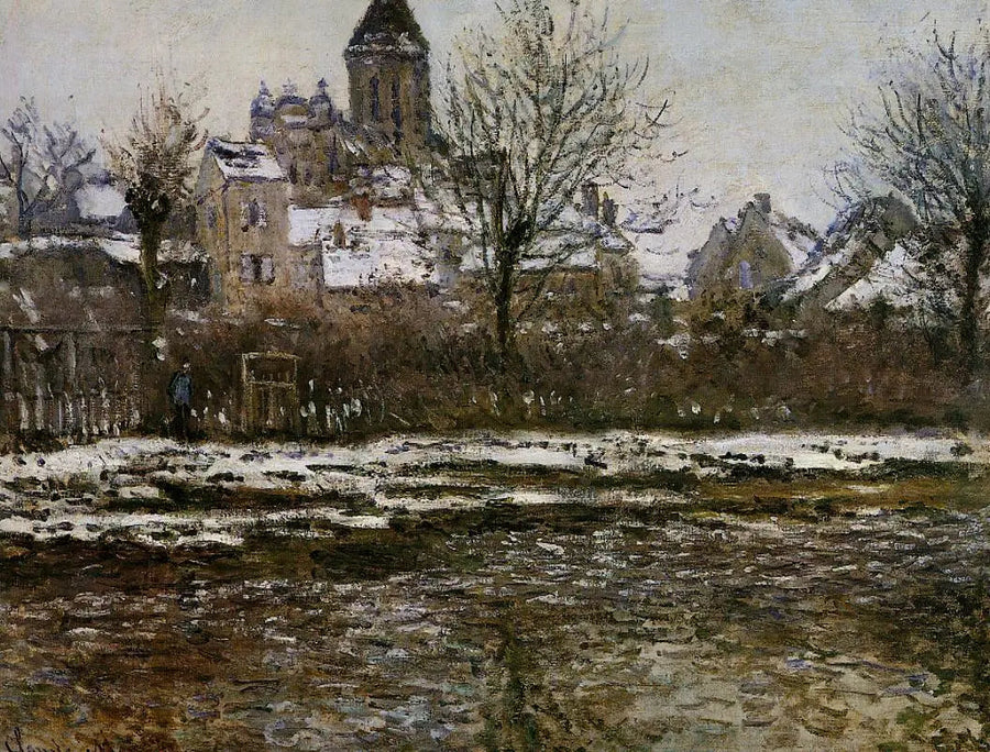 เอฟเฟกต์หิมะที่เวเทอุย - Claude Monet