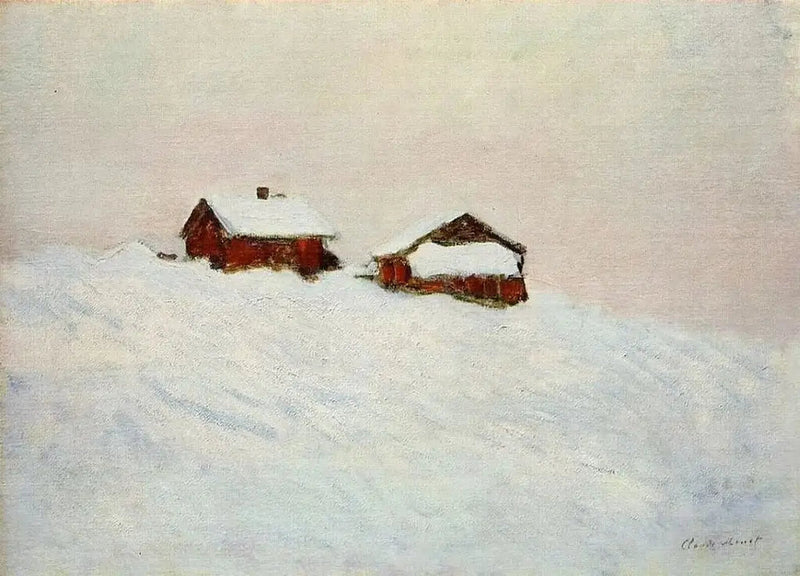 เอฟเฟกต์หิมะที่เวเทอุย - Claude Monet