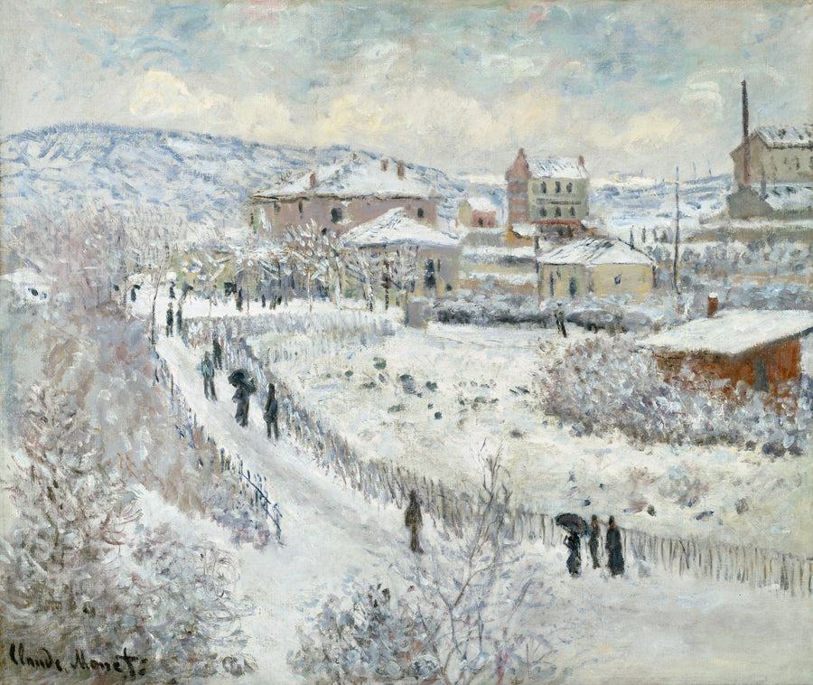 วิว Argenteuil หิมะ W358 - Claude Monet