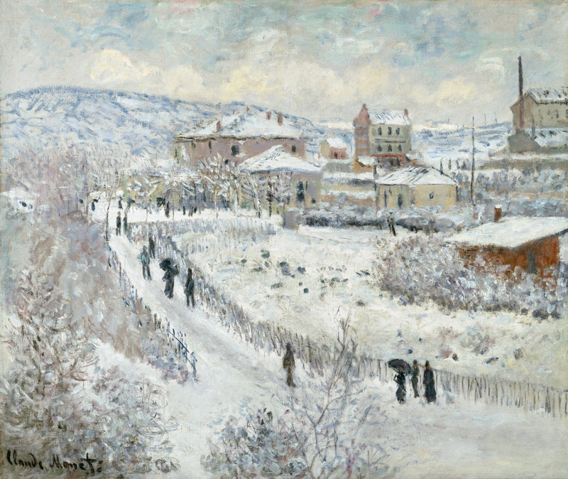เอฟเฟกต์หิมะใน Argenteuil W358 - Claude Monet