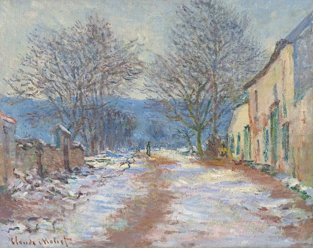 เอฟเฟกต์หิมะใน Limetz W1056 - Claude Monet