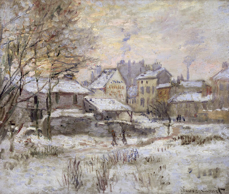 เอฟเฟกต์หิมะ พระอาทิตย์ตก W362 - Claude Monet