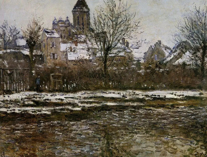 เอฟเฟกต์หิมะใน Vétheuil W506 - Claude Monet