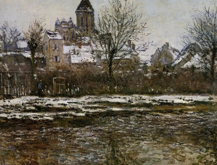 เอฟเฟกต์หิมะใน Vétheuil W506 - Claude Monet