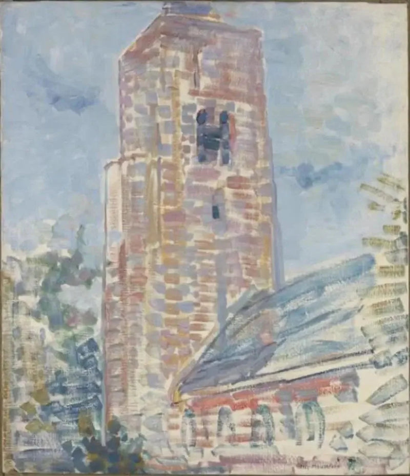 โบสถ์แห่ง Oostkapelle, โถงและหอระฆัง - Piet Mondrian