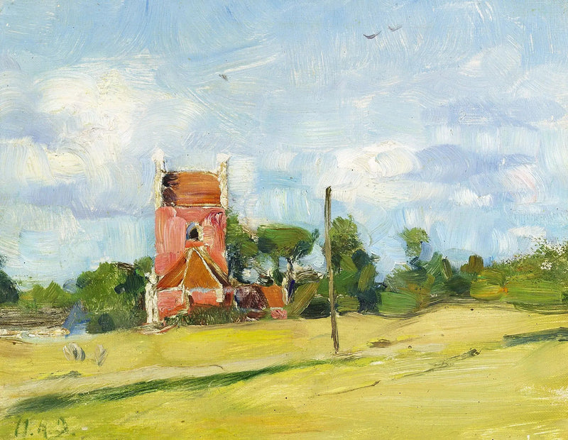 โบสถ์ Byrum บนเกาะ Læsø ในเดนมาร์ก - H. A. Brendekilde