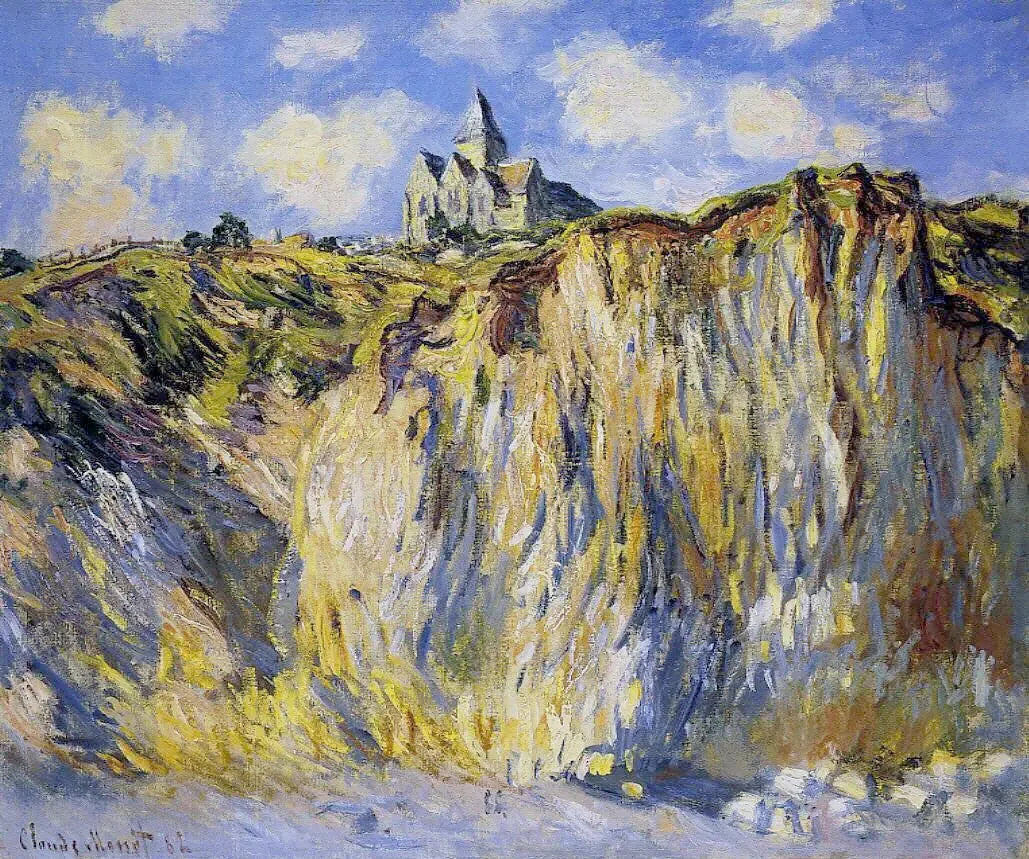 Église de Varengeville, effet du matin - Claude Monet image 1 copie peinte à la main à l’huile