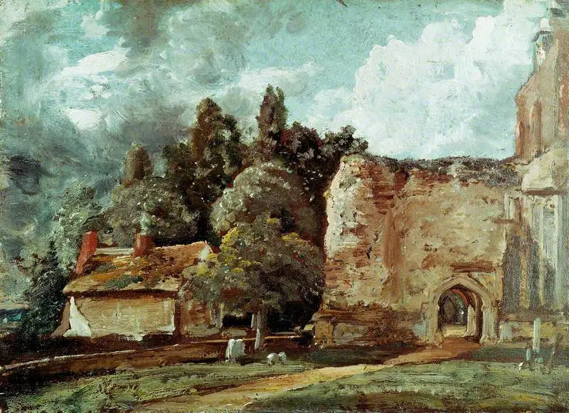 Église d’East Bergholt : la tour en ruine à l’extrémité ouest - John Constable - Alpha Reproduction