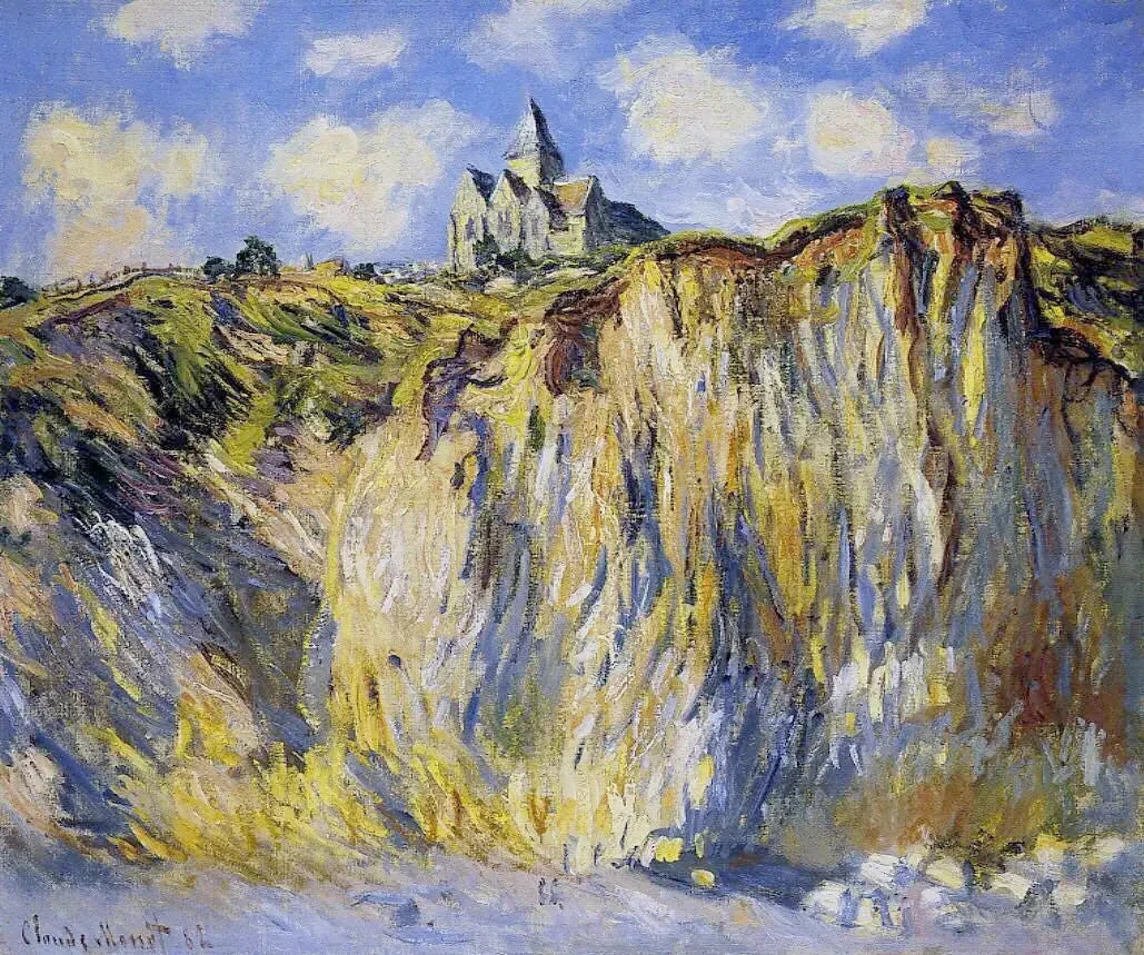 Église de Varengeville, effet du matin W794 par Claude Monet