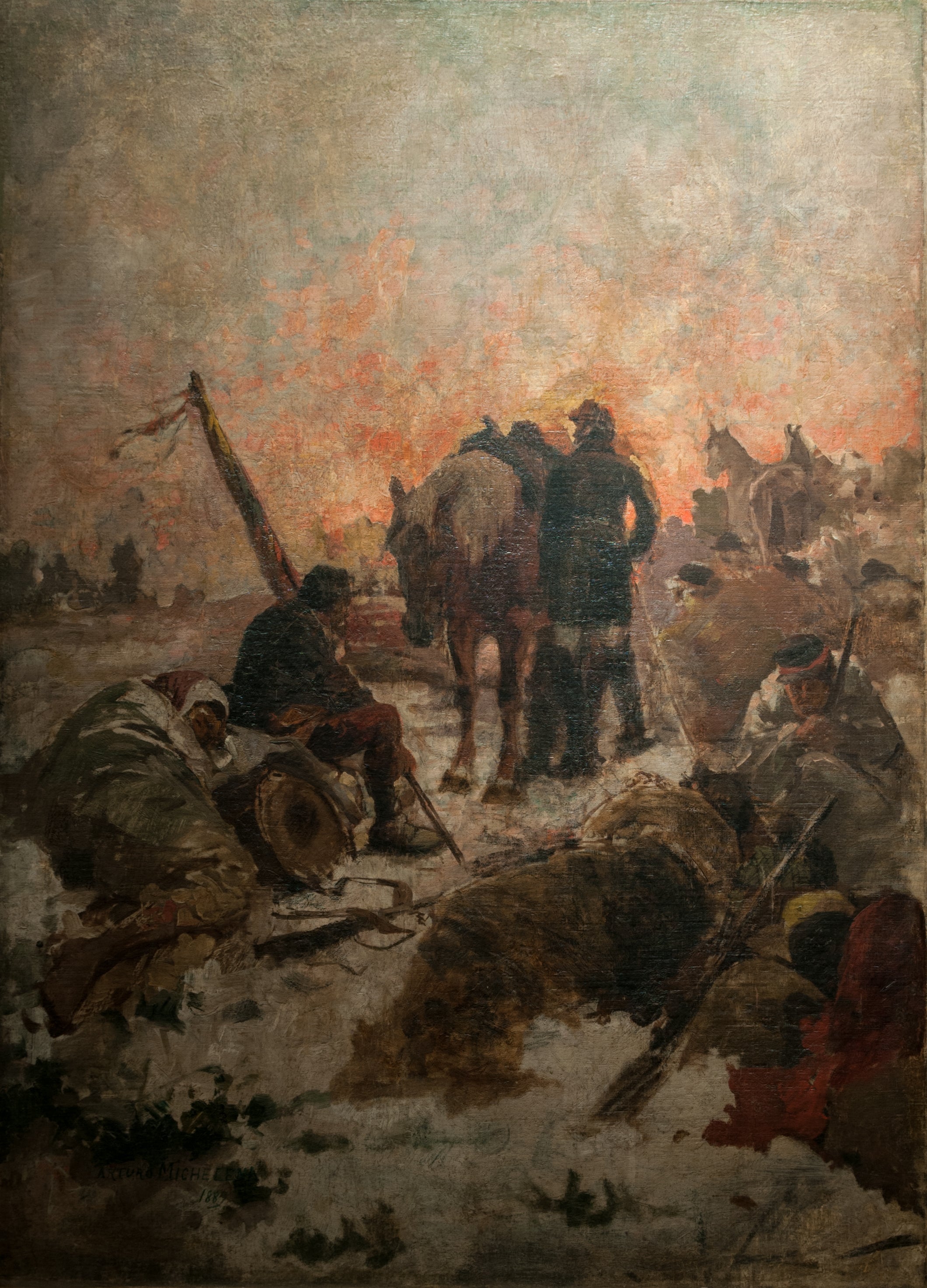 El paso de los Andes - Arturo Michelena image 1 tableau peint à l’huile sur toile