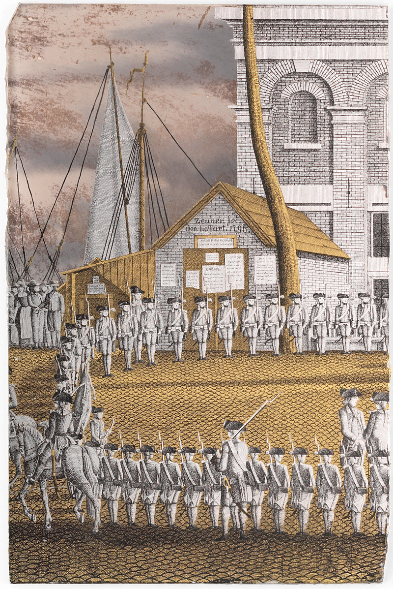 Des élèves rassemblés devant le bâtiment « Het Zeerecht » à Amsterdam - Jonas Zeuner