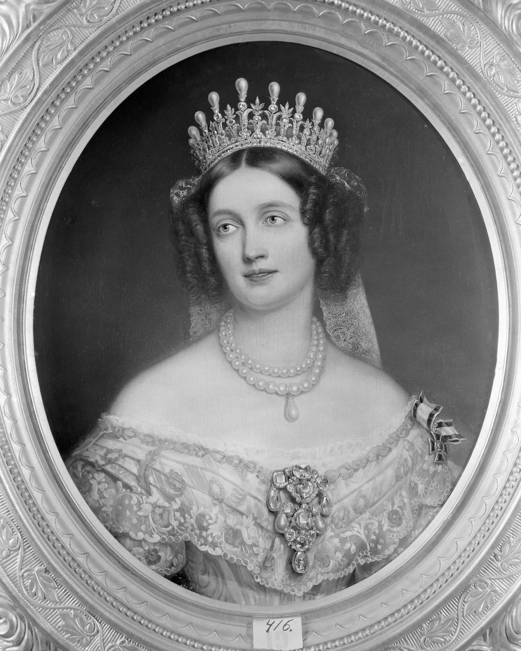 Elisabet (1801-1873), mère de Preussen, princesse du Bayern, fondatrice du roi Fredrik Vilhelm IV - Joseph Karl Stieler image 1 reproduction d’œuvre d’art à l’huile