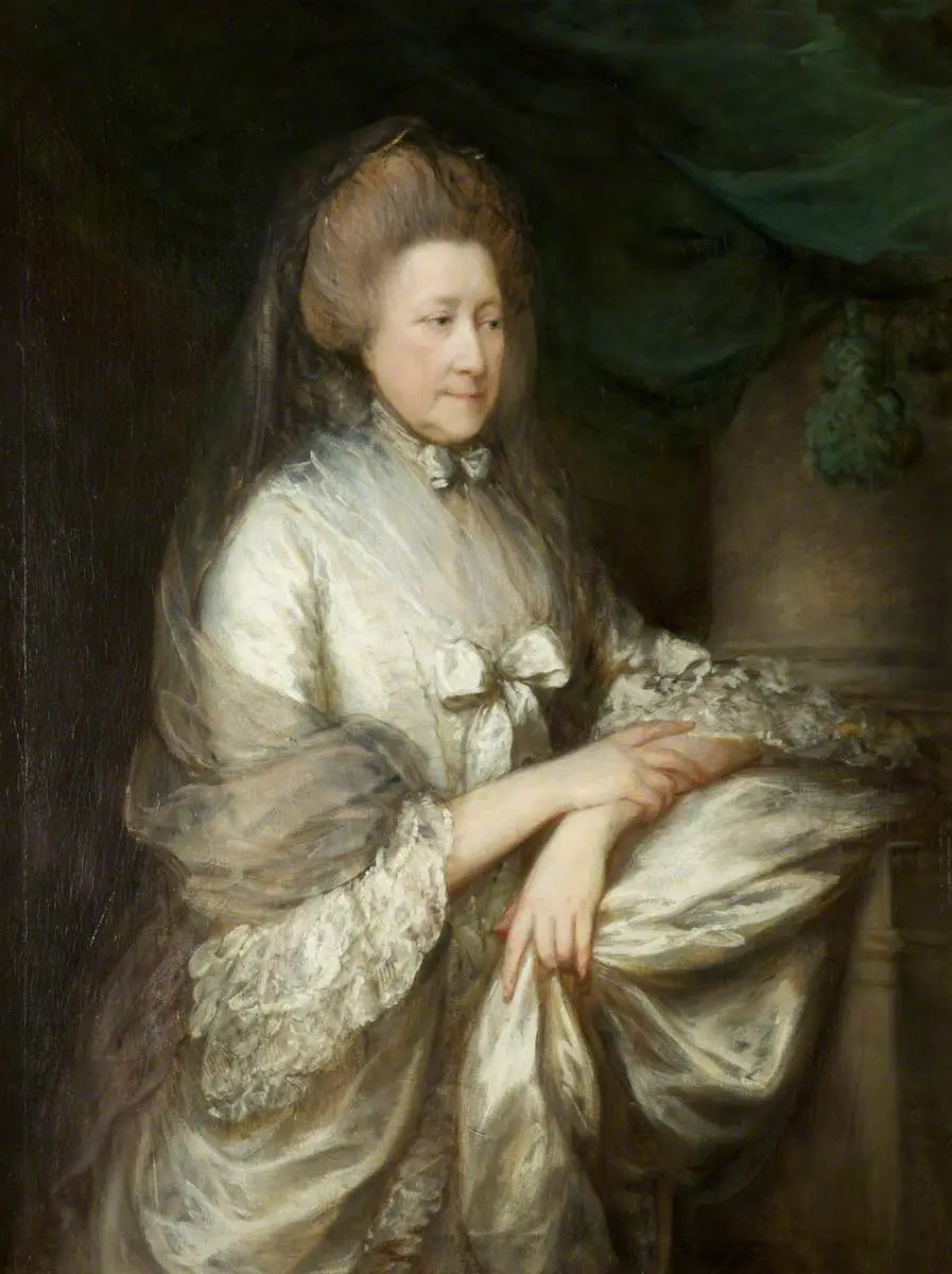 Élisabeth, vicomtesse de Folkestone (1711–1782) - Thomas Gainsborough image 1 copie de tableau peinte à la main