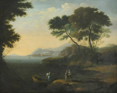 Embarquement de Carlo et Ubaldo à la poursuite de Rinaldo - Claude Lorrain - Alpha Reproduction