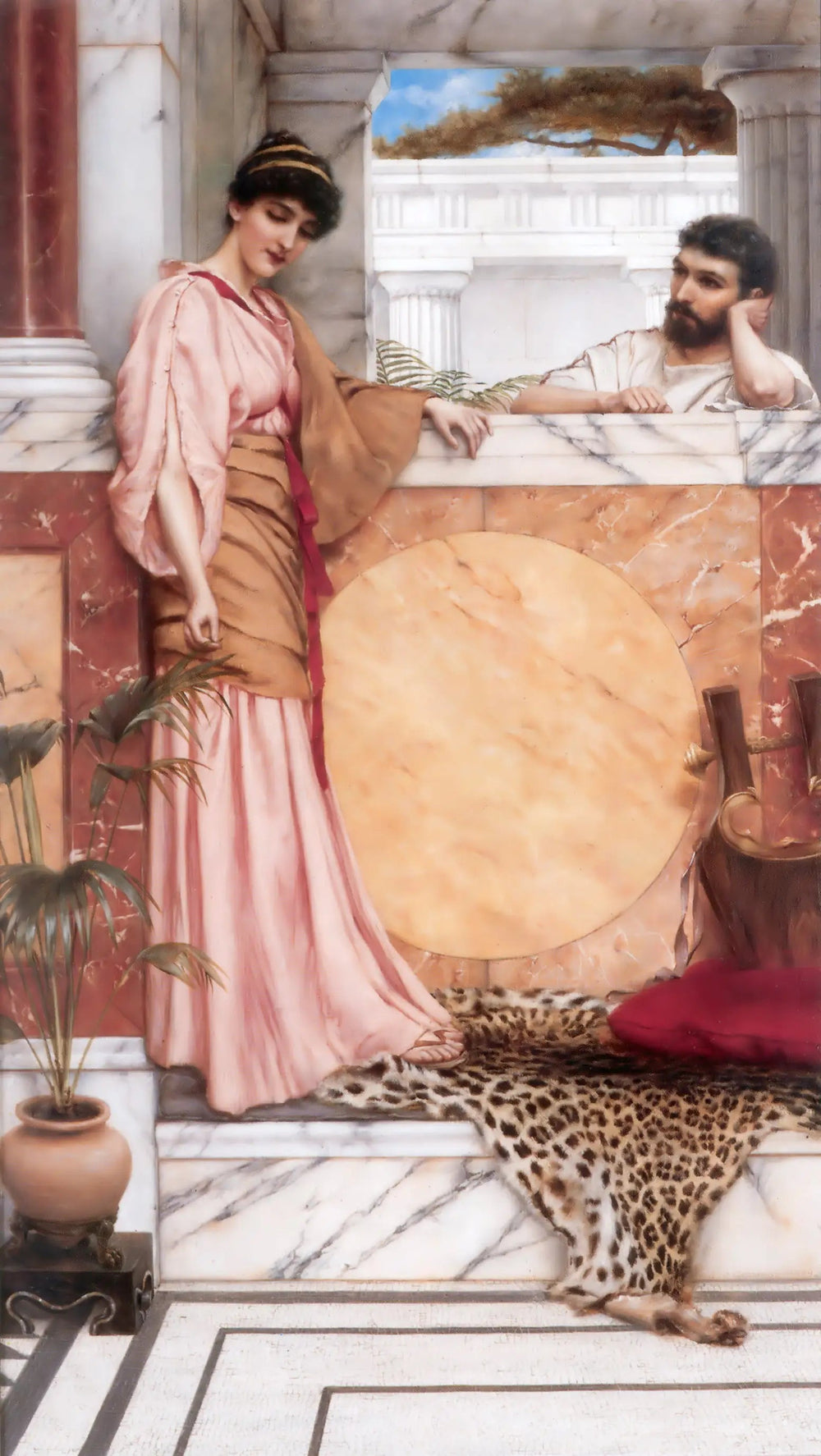 En attente d’une réponse - John William Godward - Alpha Reproduction