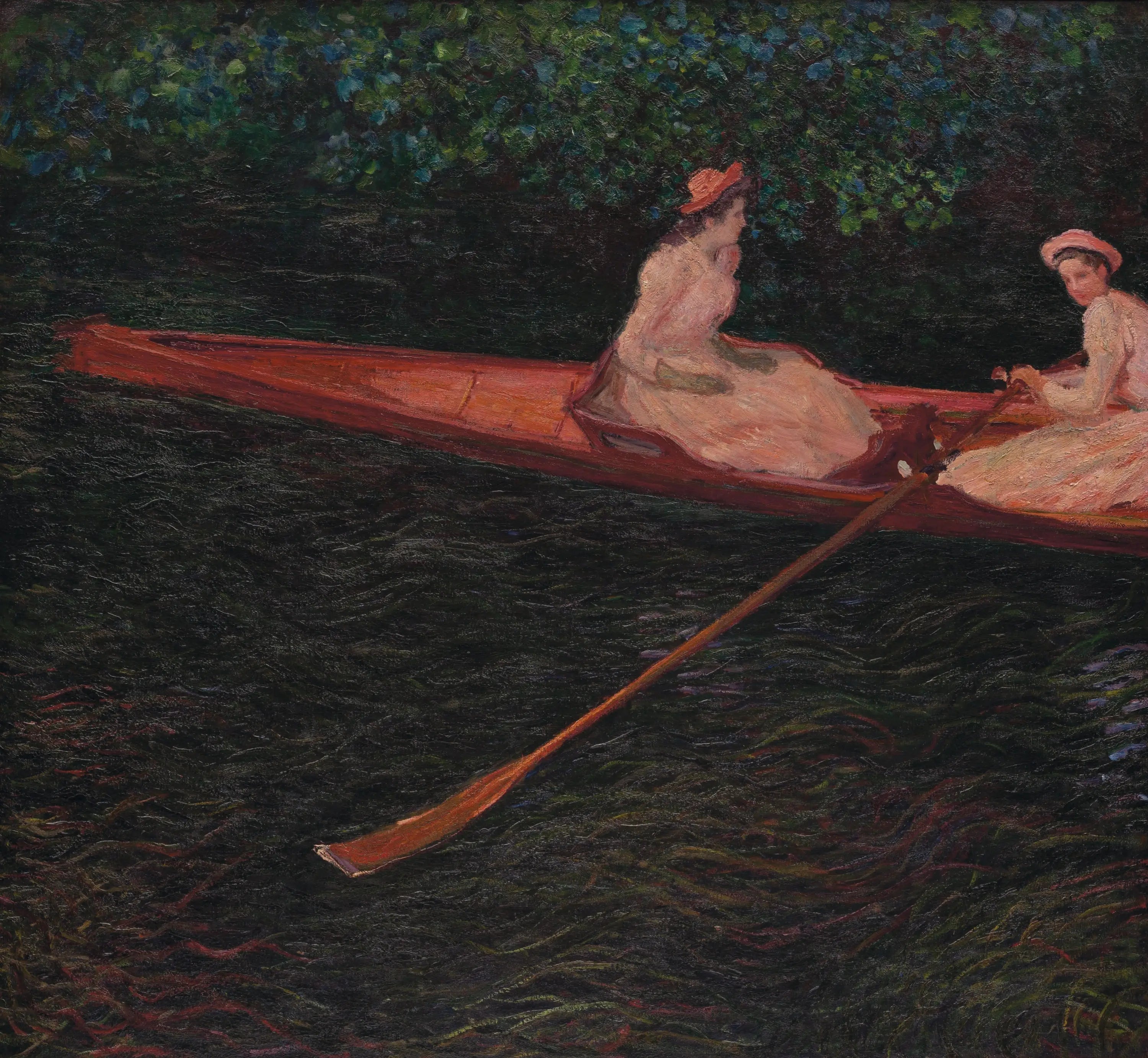 Reproduction du tableau « En canot sur l'Epte - Claude Monet » par Alpha Reproduction en peinture à l’huile