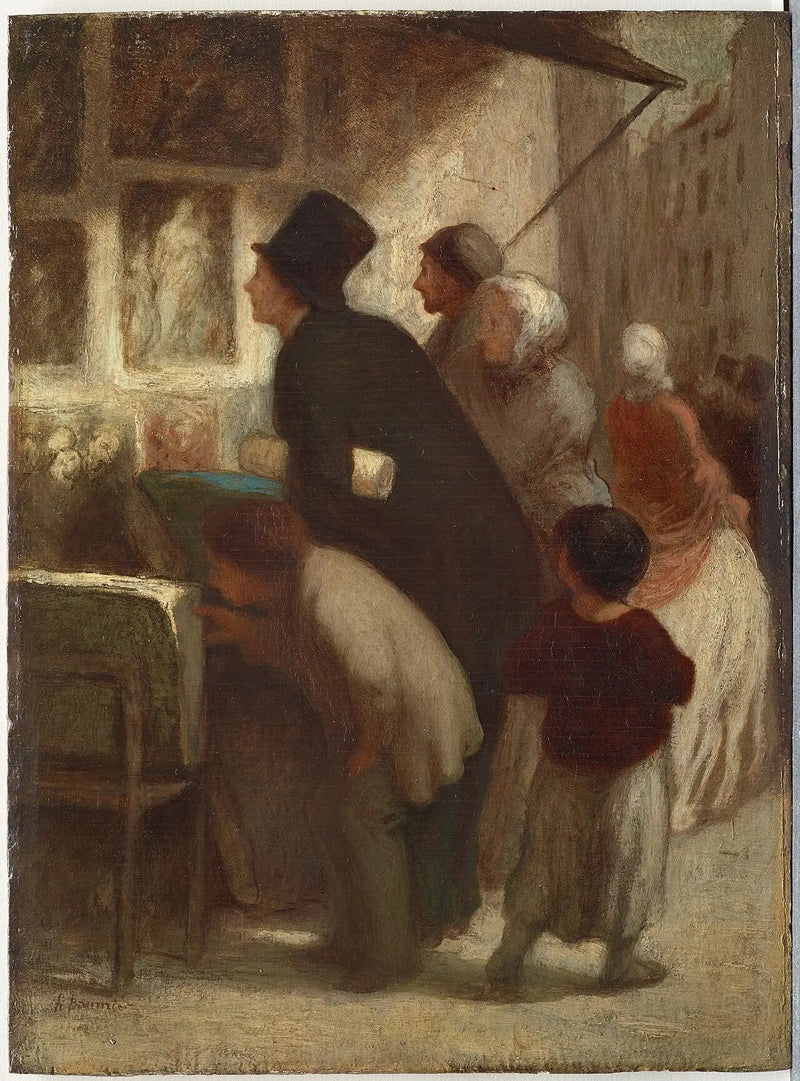 นอกเหนือจากร้านค้าของพ่อค้าพิมพ์ลาย - Honoré Daumier