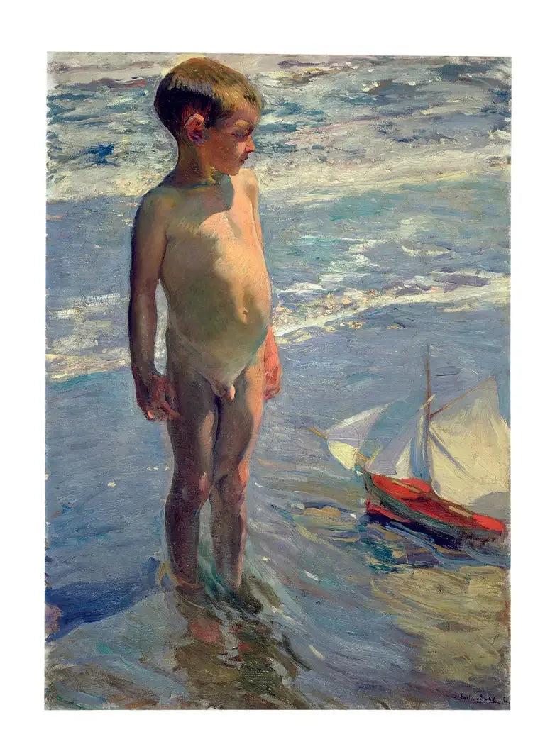 เด็กชายกับเรือ - Joaquín Sorolla