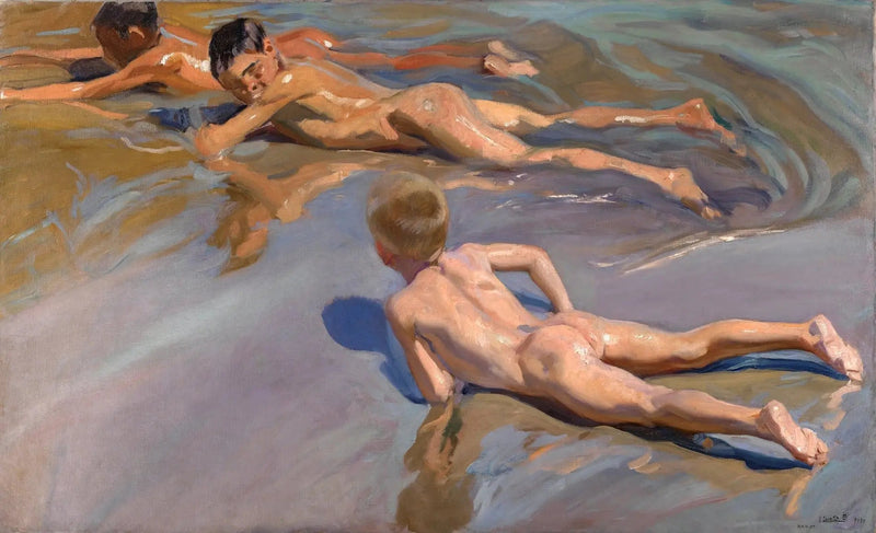 เด็กๆ ที่ชายหาด - Joaquín Sorolla