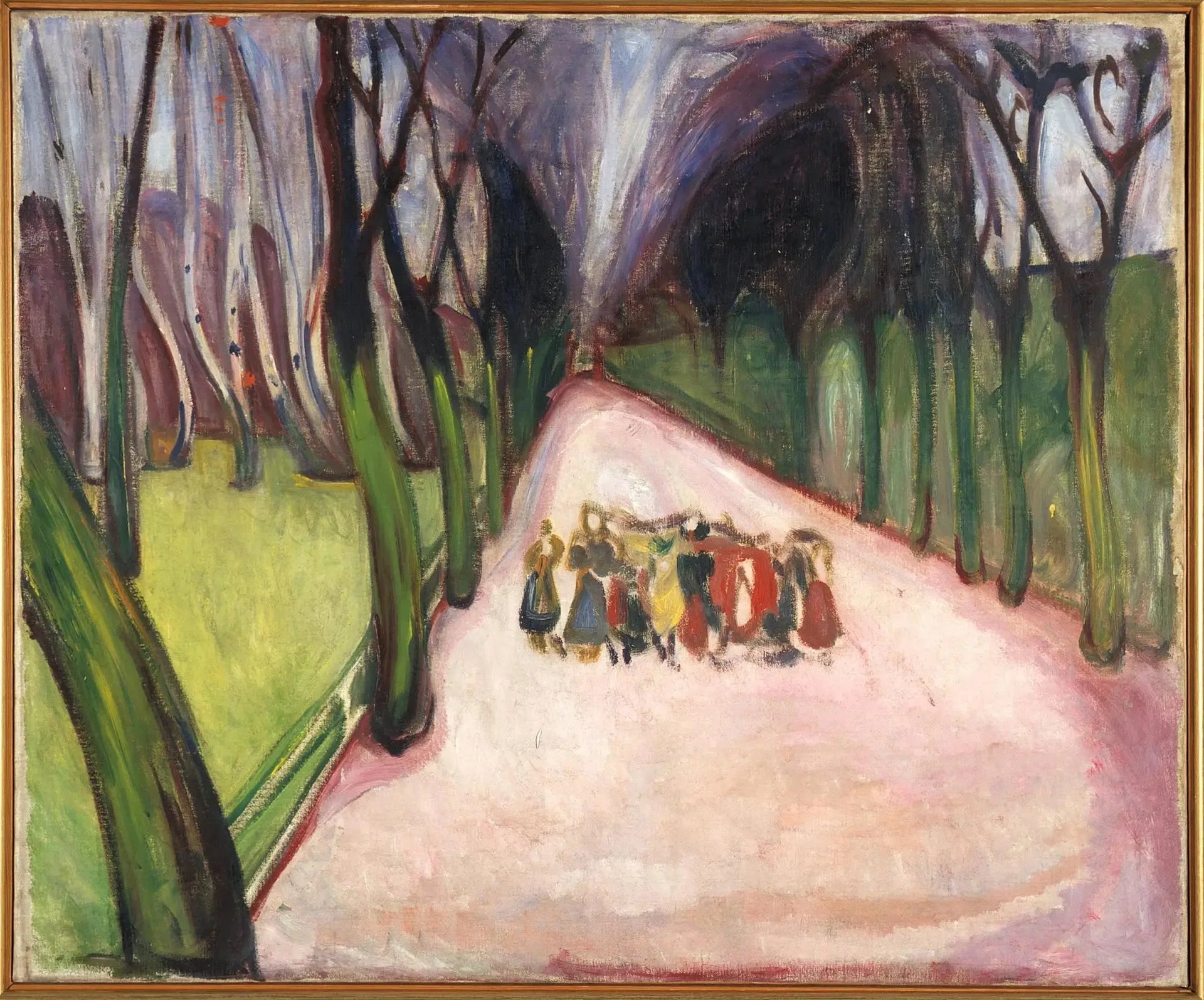 Enfants dans la rue - Edvard Munch image 1 copie peinte à la main à l’huile