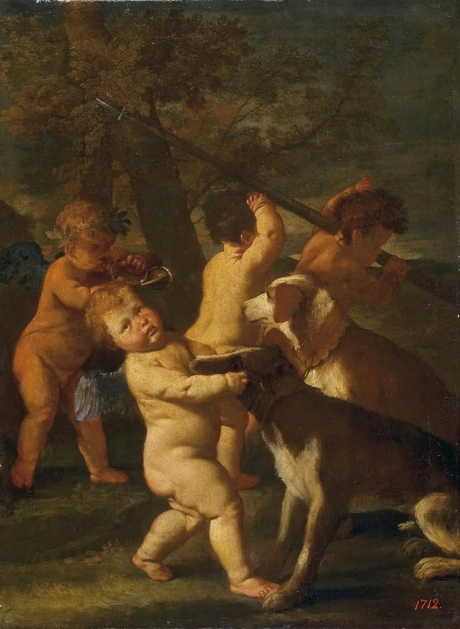 เด็กและสุนัข - Nicolas Poussin