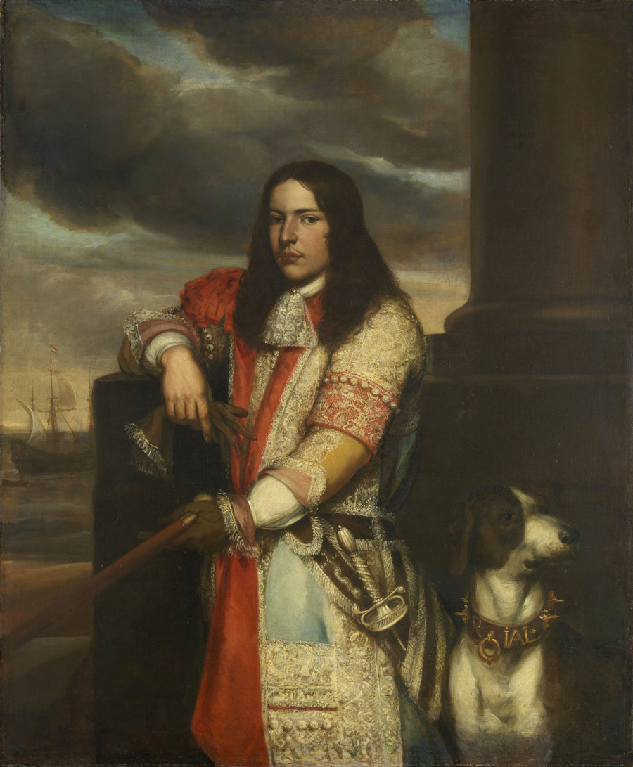 Engel de Ruyter (1649-83). Vice-amiral, fils de Michiel Adriaensz de Ruyter - Jan Andrea Lievens