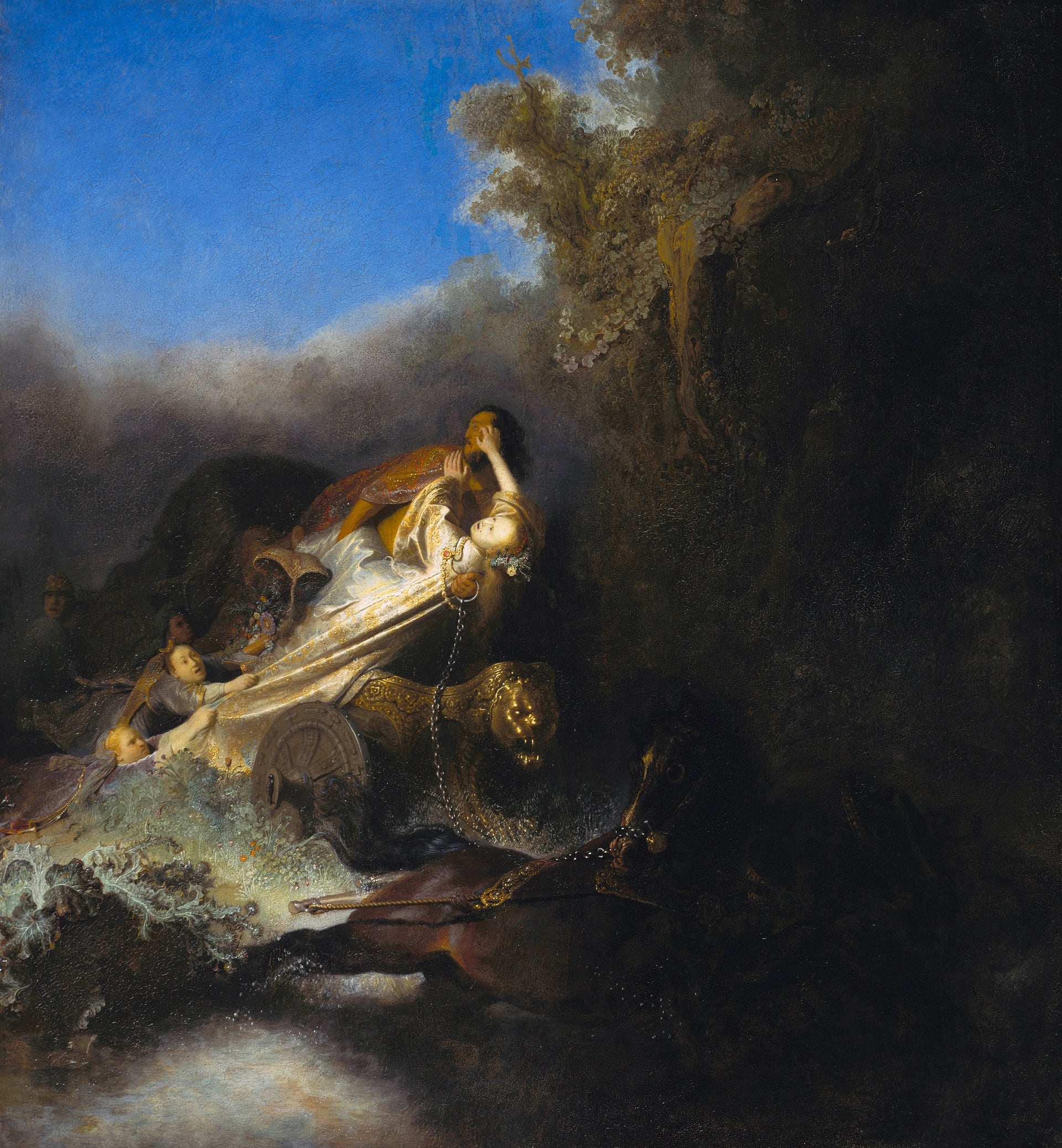 L’Enlèvement de Proserpine — Rembrandt, vers 1631, Gemäldegalerie Berlin