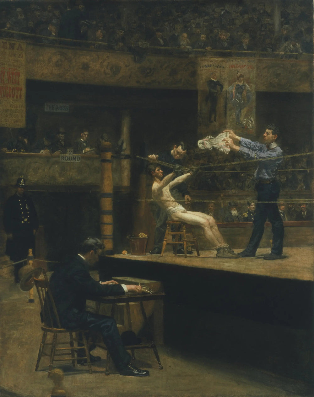 Entre les rounds - Thomas Eakins image 1 copie de tableau peinte à la main