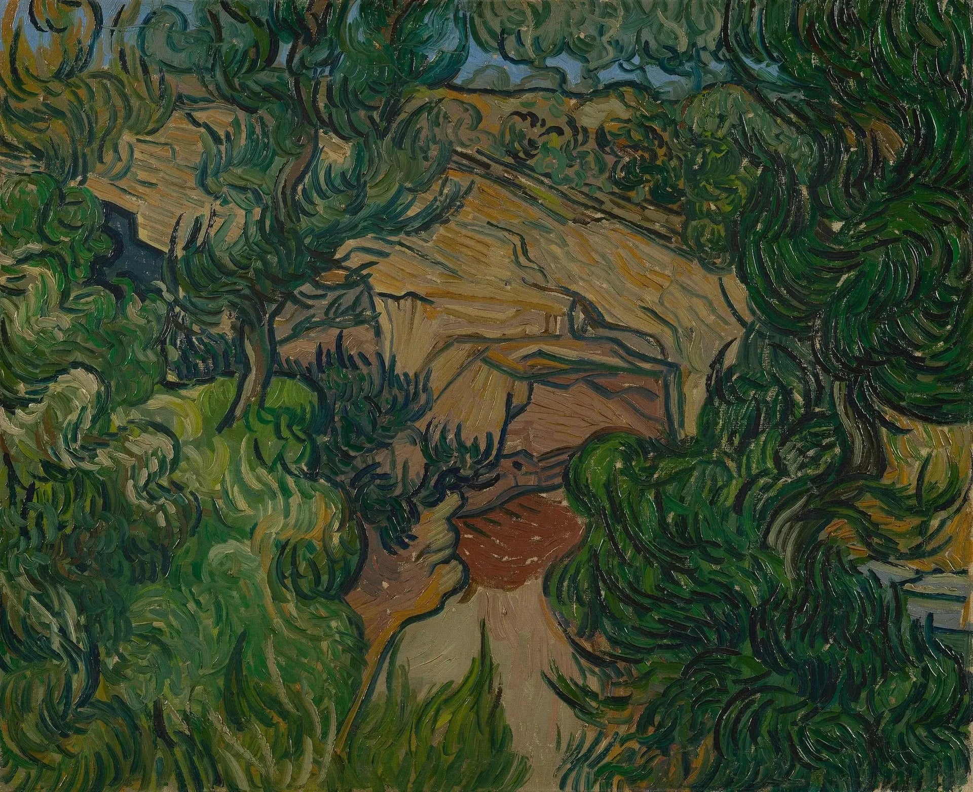 Entrée d'une carrière - Vincent van Gogh image 1 copie peinte à la main à l’huile